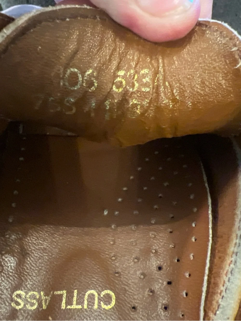 Vtg Levi's Brown Leather Cutlass Boat Shoes with Contrast Laces
